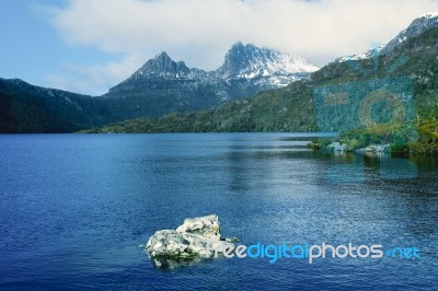 Cradle Mountain In Tasmania Stock Photo