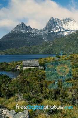 Cradle Mountain In Tasmania Stock Photo