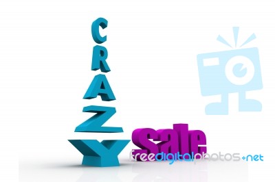 Crazy Sale Stock Image