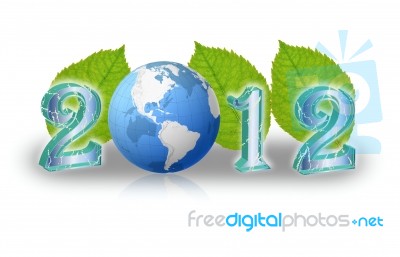 Creative 2012 New Year Concept Stock Photo