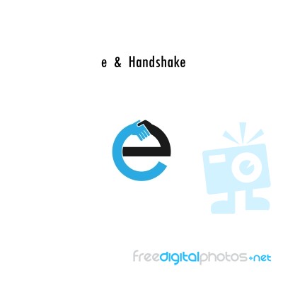 Creative E- Letter Icon Abstract Logo Design  Template Stock Image