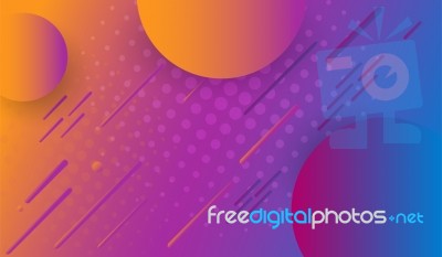 Creative Geometric Design Gradient Shapes Composition Graphic Mo… Stock Image
