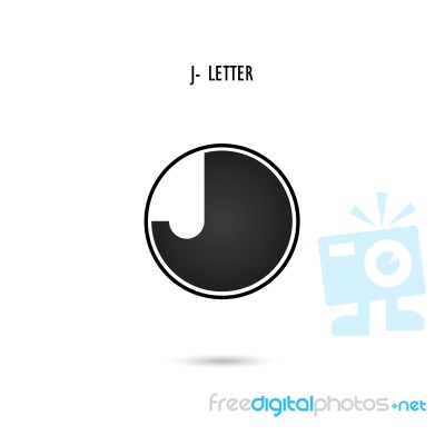 Creative J-letter Icon Abstract Logo Design.j-alphabet Symbol Stock Image