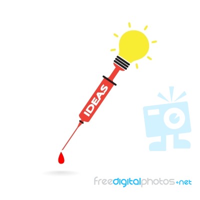 Creative Light Bulb Idea Concept Stock Image