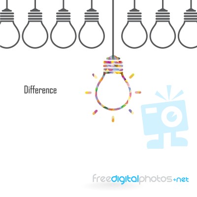 Creative Light Bulb Idea Concept Background Stock Image