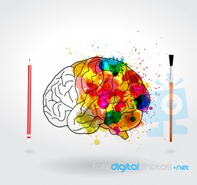 Creativity Brain Stock Image