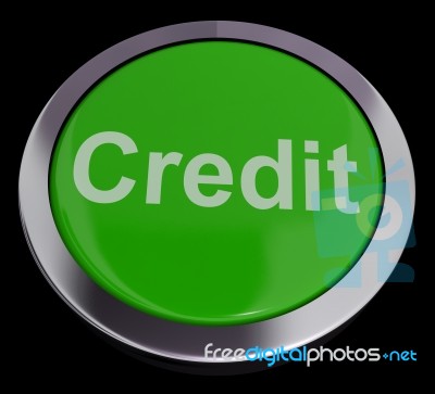 Credit Button Stock Image