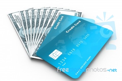 Credit Cards And Money Stock Image