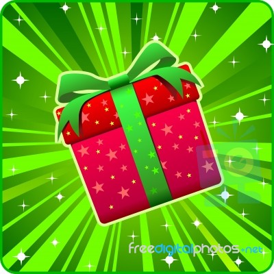 Cristmas-gift Box Ping Stock Image
