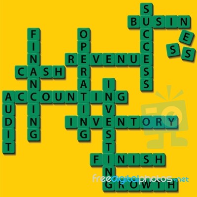 Crossword Business Concept Stock Image