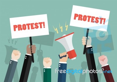 Crowd Of People Protesters Stock Image Crowd Of People Protesters Stock Image