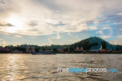 Cruise On The Mekong River Stock Photo
