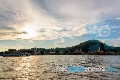 Cruise On The Mekong River Stock Photo