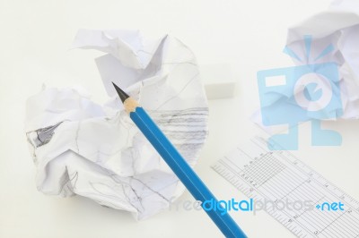 Crushed Paper Stock Photo