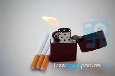 Csmoking Stock Photo