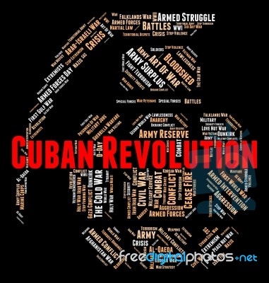 Cuban Revolution Shows Coup D'état And Anarchy Stock Image