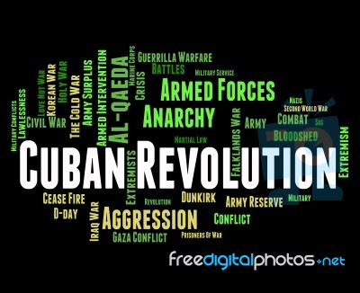 Cuban Revolution Shows Coup D'état And Bloodshed Stock Image