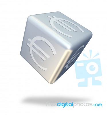 Cube_money Stock Image