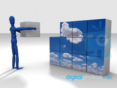 Cubi Da Montare Stock Image