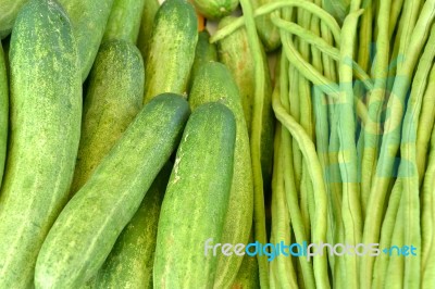 Cucumber And Lentils Stock Photo