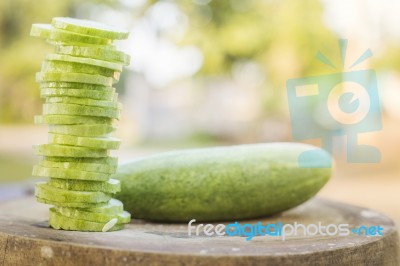 Cucumber On A White Background Stock Photo