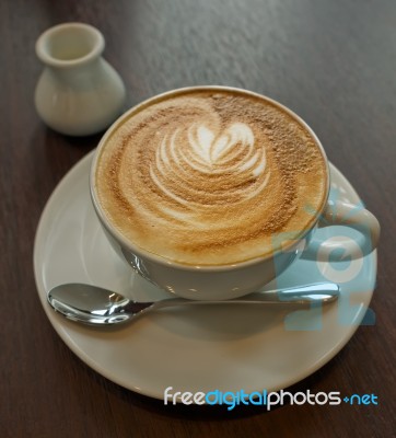 Cup Of Coffee Latte Stock Photo