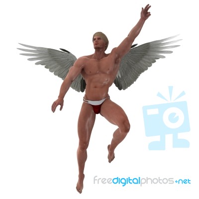 Cupid Showing Off Stock Image