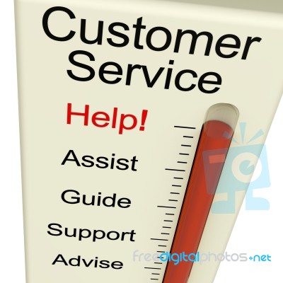 Customer Service Meter Stock Image