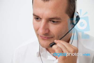 Customer Service Representative Stock Photo