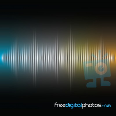 Cut Paper Sound Wave Stock Image