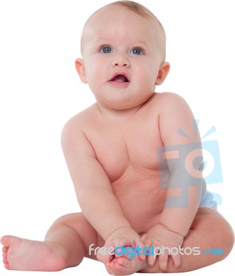 Cute Baby Boy Sitting On White Background Stock Photo Cute Baby Boy Sitting On White Background Stock Photo