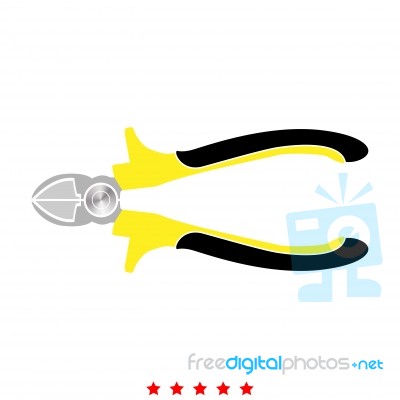 Cutter Icon .  Flat Style Stock Image