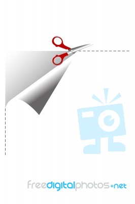 Cutting Paper Stock Image