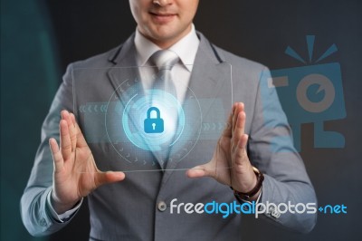 Cyber Security Data Protection Business Technology Privacy Conce… Stock Photo
