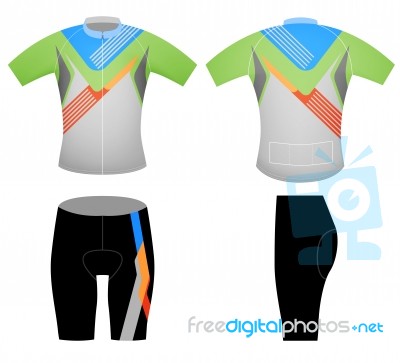 Cycling Vest Sports T-shirt Stock Image