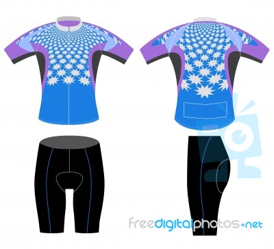 Cycling Vest,sportswear With Stars Shaped Style Stock Image