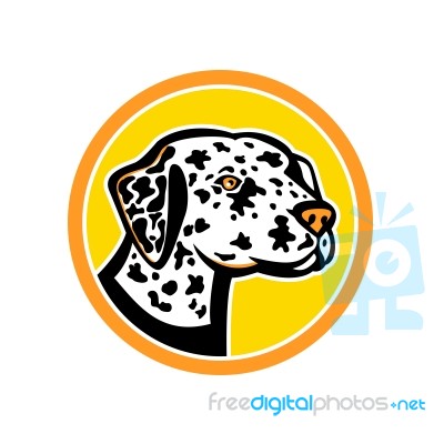 Dalmatian Dog Mascot Stock Image