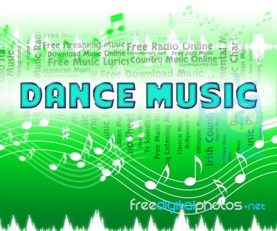 Dance Music Shows Sound Tracks And Audio Stock Image