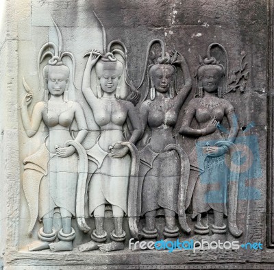 Dancing Apsaras Stock Photo Dancing Apsaras Stock Photo