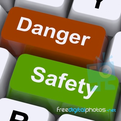 Danger And Safety Keys Stock Image