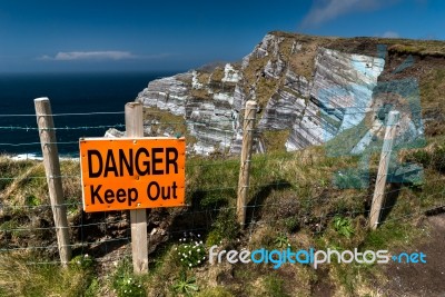 Danger Keep Out Sign Stock Photo