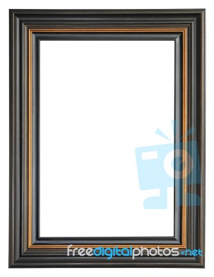 Dark Frame Isolated On White Background Stock Photo