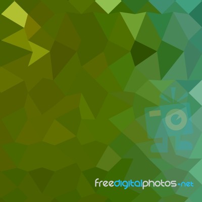 Dark Pastel Green Abstract Low Polygon Background Stock Image