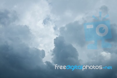 Dark Stormy Clouds Stock Photo