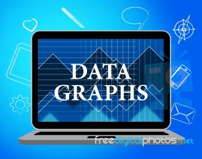 Data Graphs Means Statistical Diagram And Bytes Stock Image