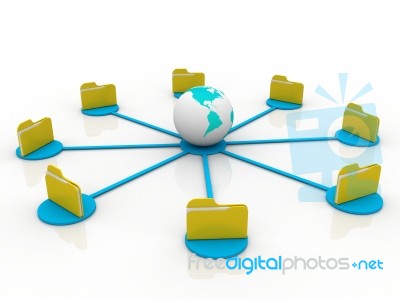Data Network Stock Image