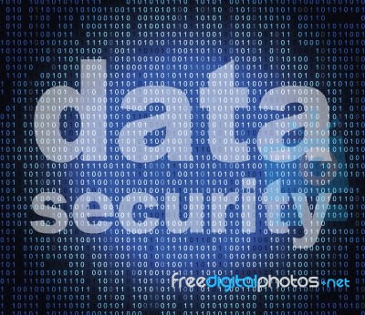 Data Security Means Secure Facts And Bytes Stock Image