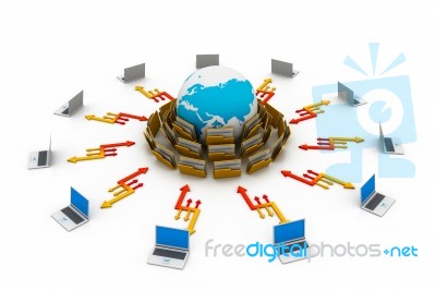 Data Sharing Concept Stock Image