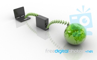 Data Transfer Stock Image