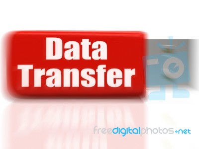 Data Transfer Usb Drive Shows Data Storage Or Files Transfer Stock Image